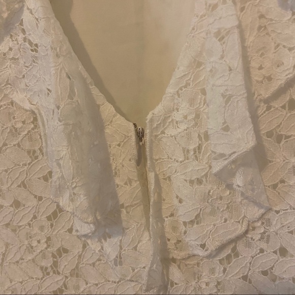 Kimchi Blue White Floral Lace Dress with Open Back - Picture 5 of 8